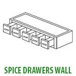 Spice Drawers Wall